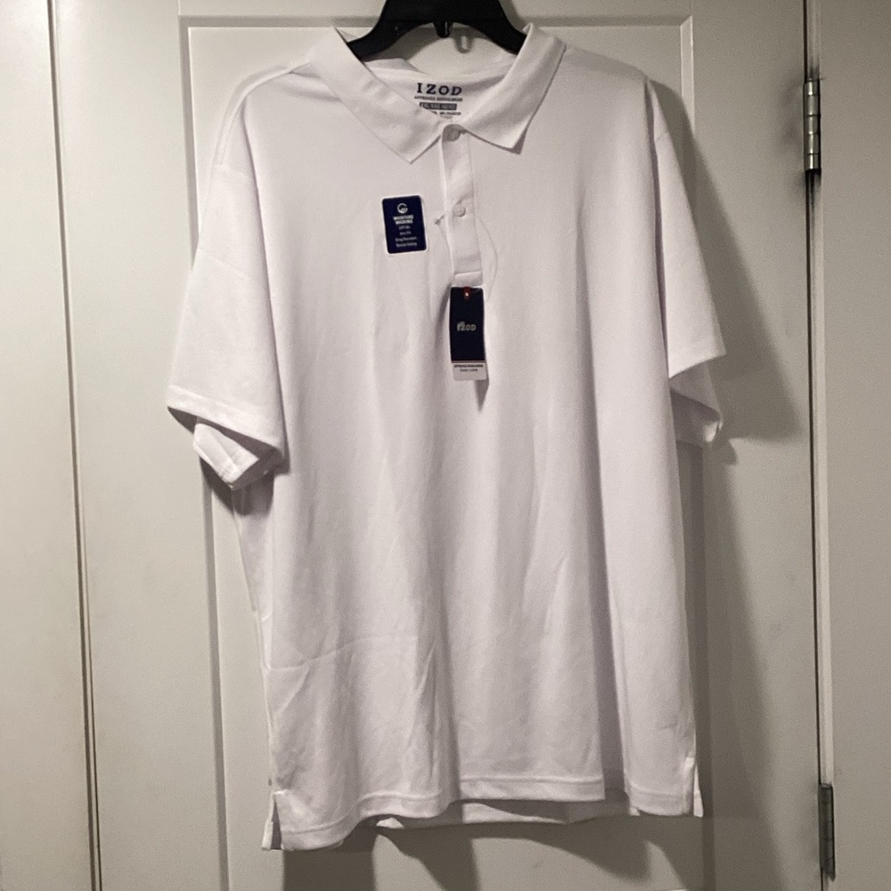 NWT‎ Izod Size XXL Polo Shirt 100 White